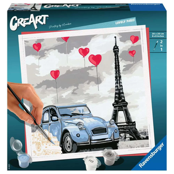 Malowanie po numerach Ravensburger Creart Paryż (4005556289967)