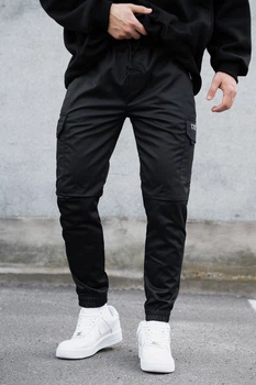 Чоловічі Бавовнянні Штани Карго Reflective 2026 Black L (8055481)