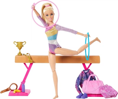 Лялька Барбі гімнастка Barbie Gymnastics Doll and Accessories