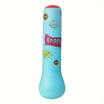 Боксерская надувная груша, детская, синяя (33493)
