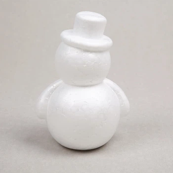 Заготовка, Новогодняя пенопластовая, 1 шт., 12 см., Снеговик, (743168)
