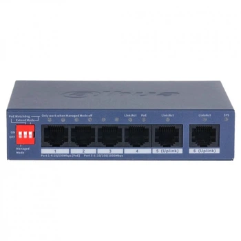 Коммутатор сетевой Dahua DH-CS4006-4ET2GT-36 PoE (261106)