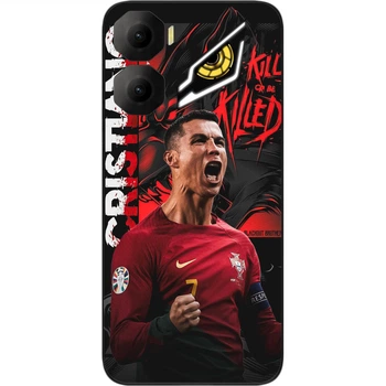 Чехол силиконовый SMTT для ZTE Nubia Neo 3 5G с картинкой Криштиану Ярость