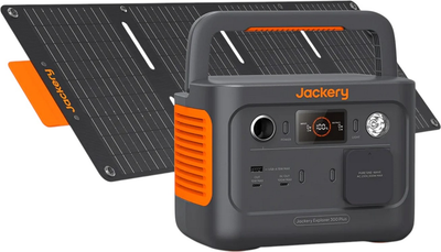 Stacja ładująca Jackery Explorer 300 Plus + panel słoneczny 40 W / 300 W / 288 Wh / LiFePO4 (60-0304-EUB1A1)