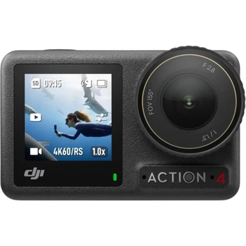 Екшн-камера DJI Osmo Action 4 Essential Combo / 10Мп / 4К / 240fps / Wi-Fi / Bluetooth / Водонепроникна / Чорна (100941329)