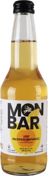 Сидру Monbar Яблуко-Абрикос напівсолодкий 3.4% 0.33 л (4820289480067)