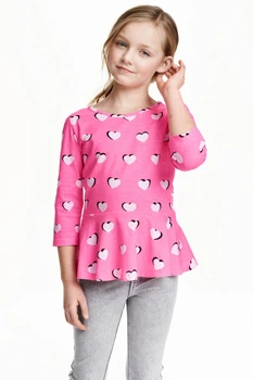 Лонгслів H&M рожевий в візерунки ANZGI634 158/164