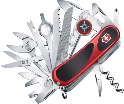 Нож Victorinox Delemont "EvoGrip S54" 85мм в подарочной коробке Красно-черный (2.5393.SC)