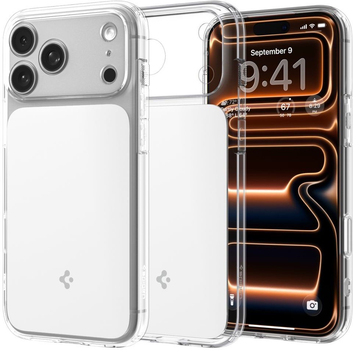 Etui Spigen Ultra Hybrid "T" Mag MagSafe do Apple iPhone 17 Pro Max Transparent/White (8800283314120)