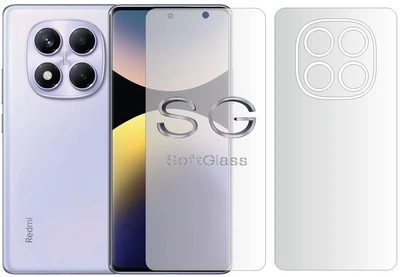 Бронеплівка Xiaomi Redmi Note 14 Pro 4G Комплект: для Передньої та Задньої панелі поліуретанова SoftGlass