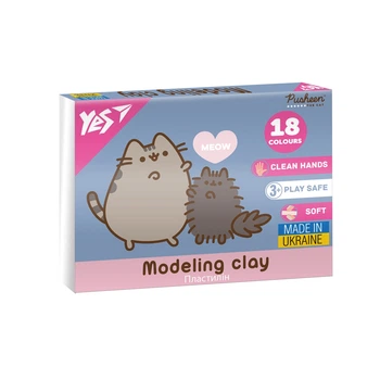 Пластилін Yes, 18 кол., 360г "Pusheen"