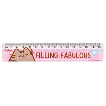 Лінійка Yes 15 см "Pusheen"
