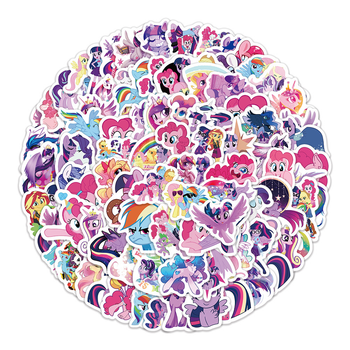 Стікерпак Набір наклейок Май Літл Поні My Little Pony 100 штук(MS_541E5844C057)