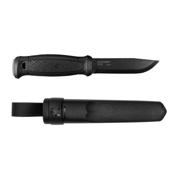 Ніж туристичний 109 мм із чохлом Morakniv Garberg Black Diamond Like Carbon вуглецева сталь чорний