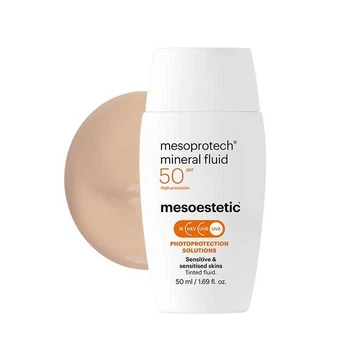 Мінеральний матуючий флюїд для жирної шкіри SPF 50 Mesoestetic 50 мл.