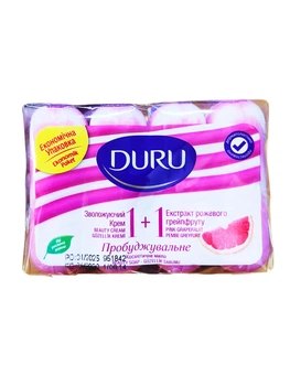Крем-мило Duru 1+1 "Рожевий грейпфрут" 4x80 г (131759)