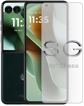 Бронеплівка для Moto Razr 60 Ultra на екран зносостійка поліуретанова SoftGlass