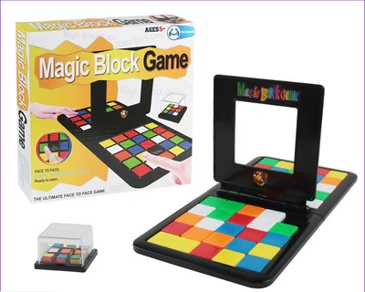 Настольная игра Magic Block Game / Rubik's Race / Головоломка / Цветнашки / Кубик рубика / Кубик Рубика гонка/Для детей и взрослых