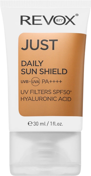 Зволожувальний крем для обличчя Revox B77 Just Daily Sun Shield Spf50 з гіалуроновою кислотою 30 мл (5060565103030)