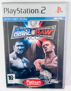 Диск для PlayStation 2 - WWE SmackDown vs. Raw 2006 Platinum, английская версия, Б/У