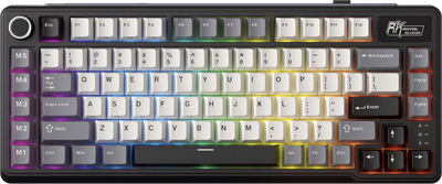 Klawiatura bezprzewodowa RK ROYAL KLUDGE L75 RGB Beige Switch Knight Black (RK-L75-KNGHTBLK-BEGSW-US)
