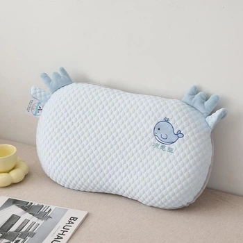 Подушка ортопедическая детская Memory foam голубая