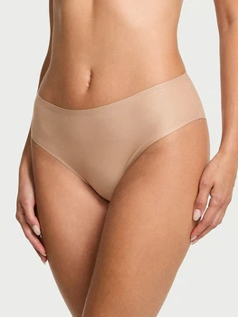Трусики Безшовні Victoria's Secret Body by Victoria Flex Mid-Rise Bikini Panty M Бежевий (27116950)