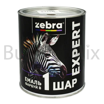 Емаль алкідна ZEBRA EXPERT 1 шар Т1088 0,7 л темно-коричнева