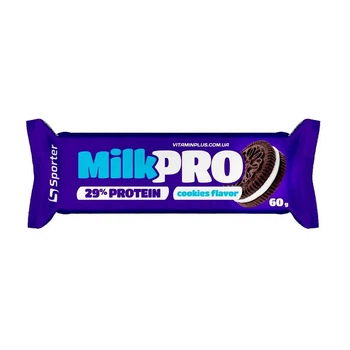 Протеїновий батончик Sporter Milk Pro 29% 60 г Cookies