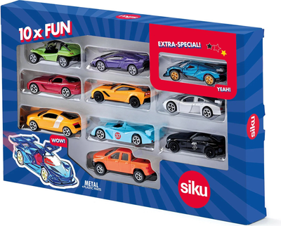 Set Siku Super 10 aut sportowych S0450 (4006874009220)