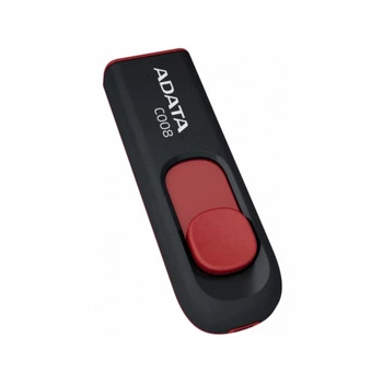 Флеш-накопичувач ADATA USB 2.0 C008 16Gb Black/Red (AC008-16G-RKD) (298)