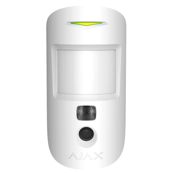Беспроводной датчик движения Ajax MotionCam PhOD HDR с фото по запросу и фотоверификацией для сигнализации