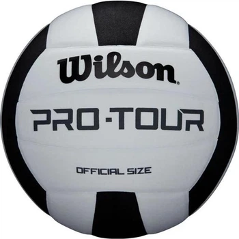 Волейбольний м'яч Wilson Pro Tour Indoor Volleyball, чорний/білий, офіційний розмір