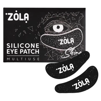 Патчі силіконові багаторазові для очей Zola чорні 1 пара