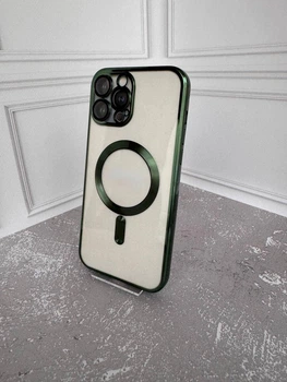 Чохол Shining Chrome Case With MagSafe з захистом камери для iPhone 13 Pro Green