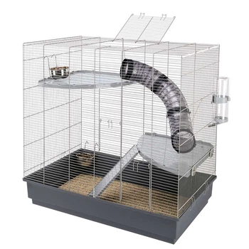 Клетка для крыс и шиншилл с полками и туннелем 80 x 50 x h 79,5 cm JENNY (A-036630)