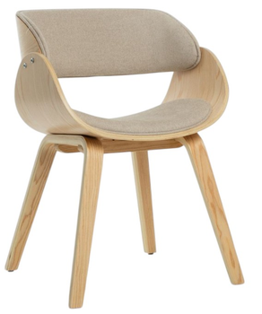 Стілець HOMLA 712036 KINKE 51.5 x 54 x 74 см Натуральний (5906496712036)