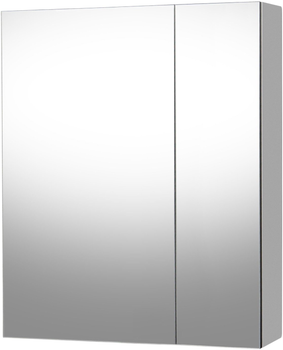 Wisząca szafka łazienkowa z lustrem Riva 13.5 x 57.2 x 66.2 cm Biała (4779019862447)