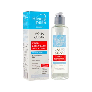 Увлажняющий гель для умывания с гиалуроновой кислотой Hirudo Derm