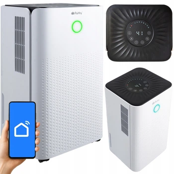 Мощный конденсационный осушитель воздуха, поглотитель влаги Ruhhy Smart WiFi 200 Вт Объём 2 л производительность 12 л/день (26497)