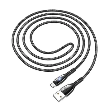 Data-кабель Hoco U89 Safeness MicroUSB 2.4A 1.2м Чорний (Q/HKKJ 003-2017)
