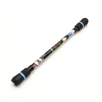 Трюкова гелева ручка антистрес Anime Steel Ball для Pen spinning (пенспиннинга) чорно-blue