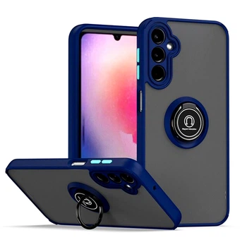 Чохол-накладка TPU Color Matte Ring для Samsung Galaxy A34 Dark blue