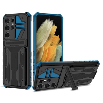 Чехол-накладка Armor Case with Card Slot для Samsung Galaxy S23 Ultra blue