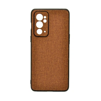 Чехол накладка New Textile leather для OnePlus 9RT brown