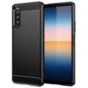 Чехол-накладка Carbon для Sony Xperia 10 IV black