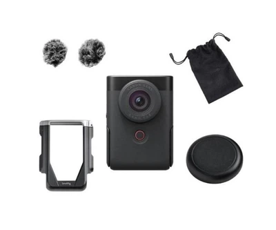 Ультра-компактный фотоаппарат Canon PowerShot V10 Advanced Vlogging kit Black (5946C005)