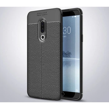 Чехол накладка Auto Focus для Meizu 15 Plus ТПУ Black