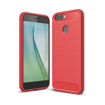 Чехол накладка Carbon для Huawei Nova 2 Plus Red