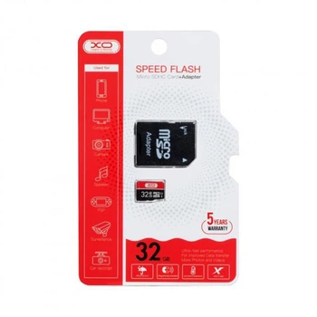 Карта памяти XO microSDHC 32GB Class10 + адаптер